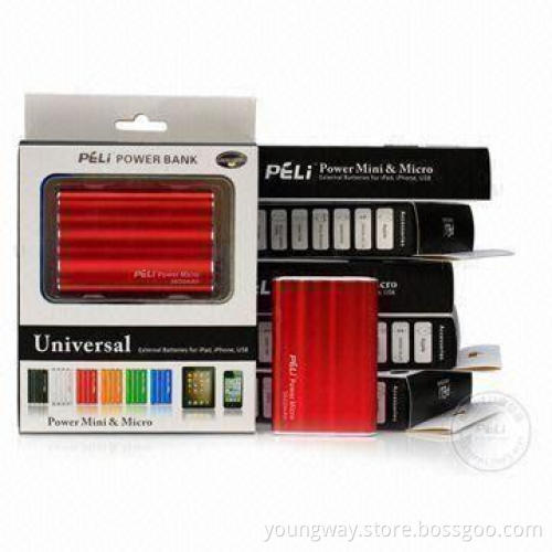 7,200mAh Rechargeable Battery Pack for Most Types of Mobiles, iPhone, iPad and Other Equipments